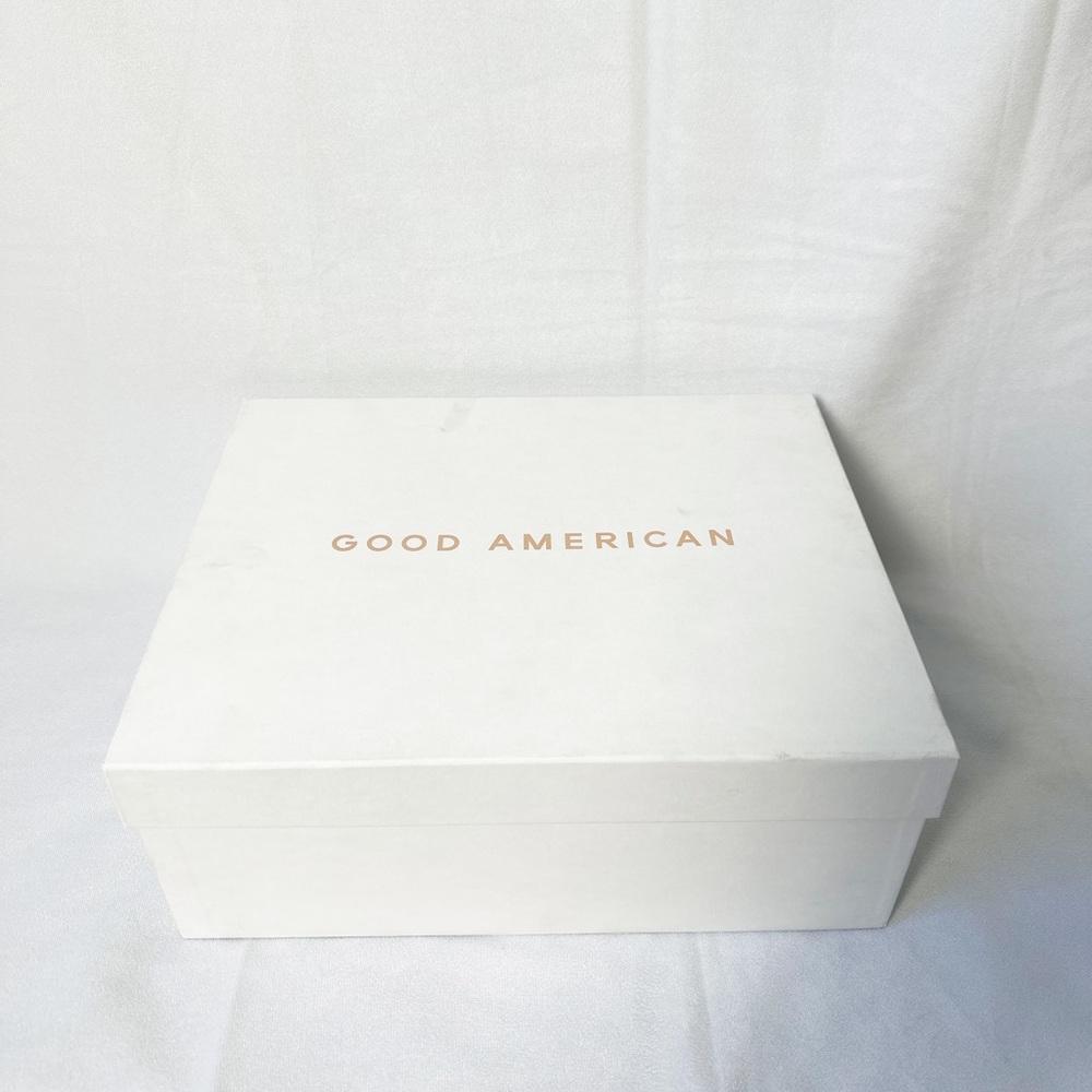 New Good American Terry Kickstand Mule Black Heels - Picture 4 of 9